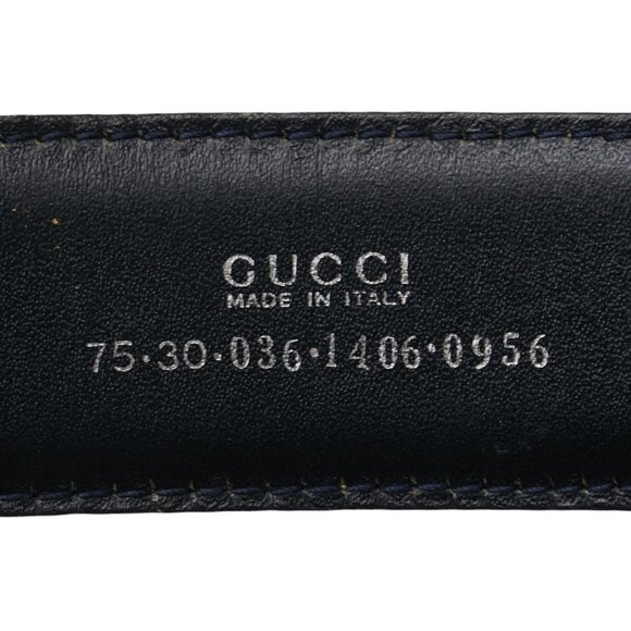 Gucci belt, size: 75 30 036 1406 0956, brown leather, women's, GUCCI